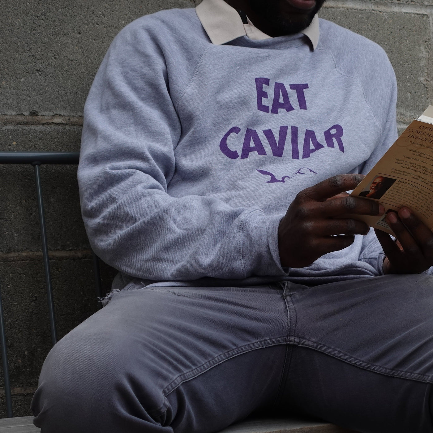Eat Caviar - Gray Sweatshirt